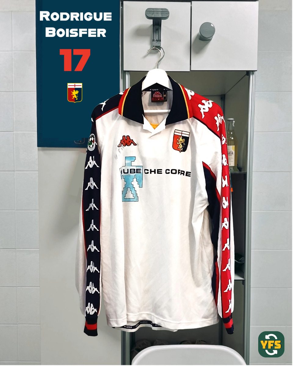 Genoa CFC 2000-2001 Away Rodrigue Boisfer #17