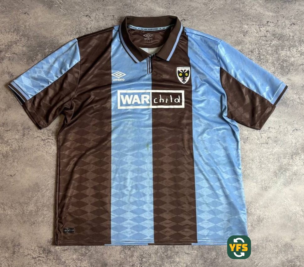 AFC Wimbledon 2024-2025 Away Store Version Umbro - YourFootballShirt - Photo 1
