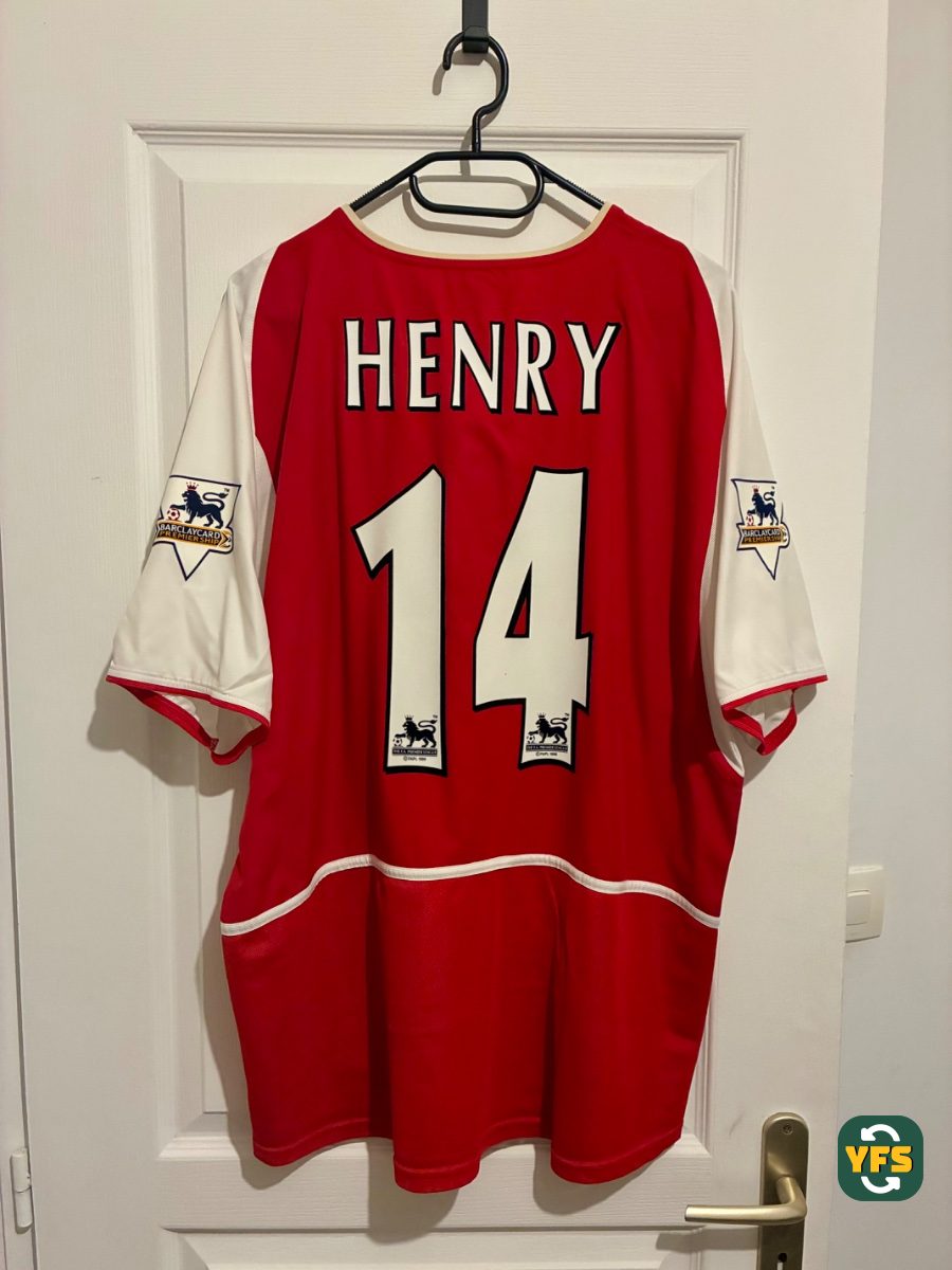 Arsenal 2003-2004 Home Store Version Nike Henry - YourFootballShirt - Photo 1