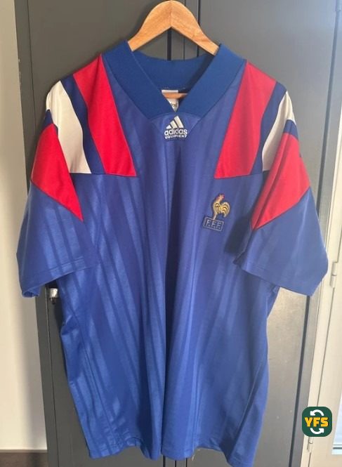 France 1992-1993 Home Store Version Adidas - YourFootballShirt - Photo 1