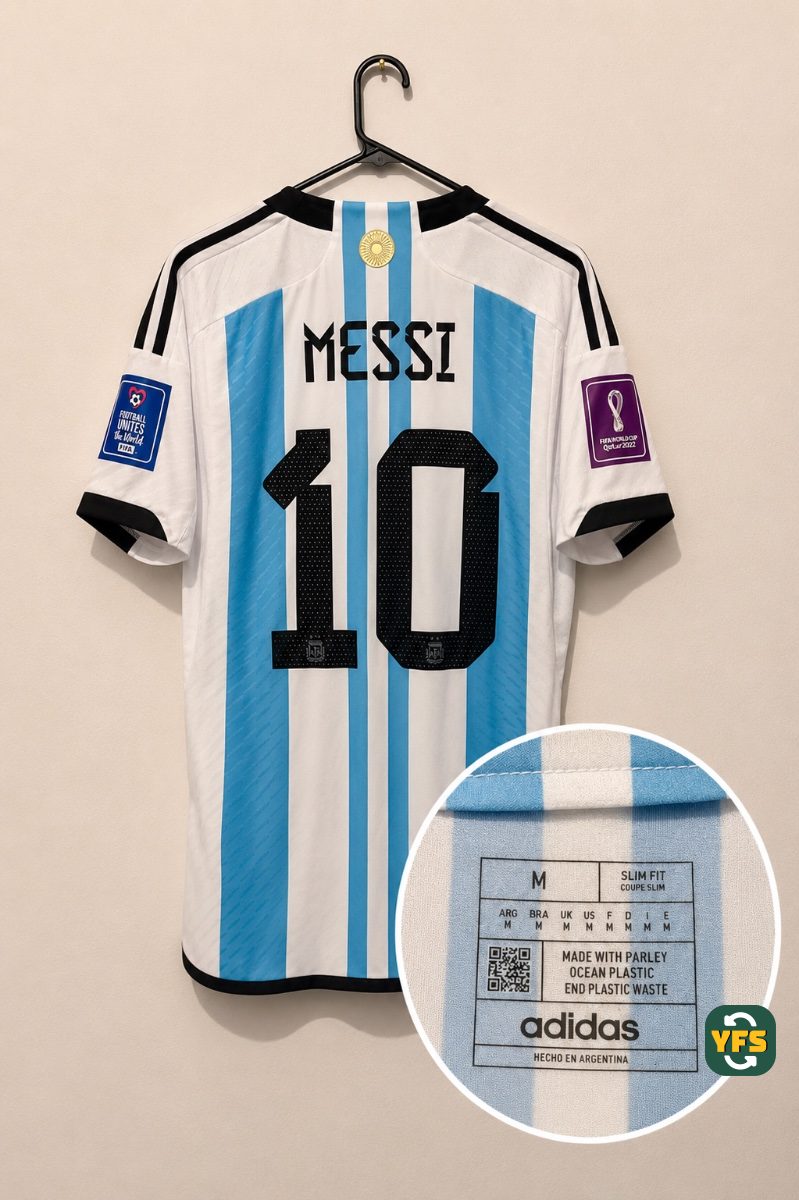 Argentina 2022-2023 Home Issued Adidas - YourFootballShirt - Photo 1