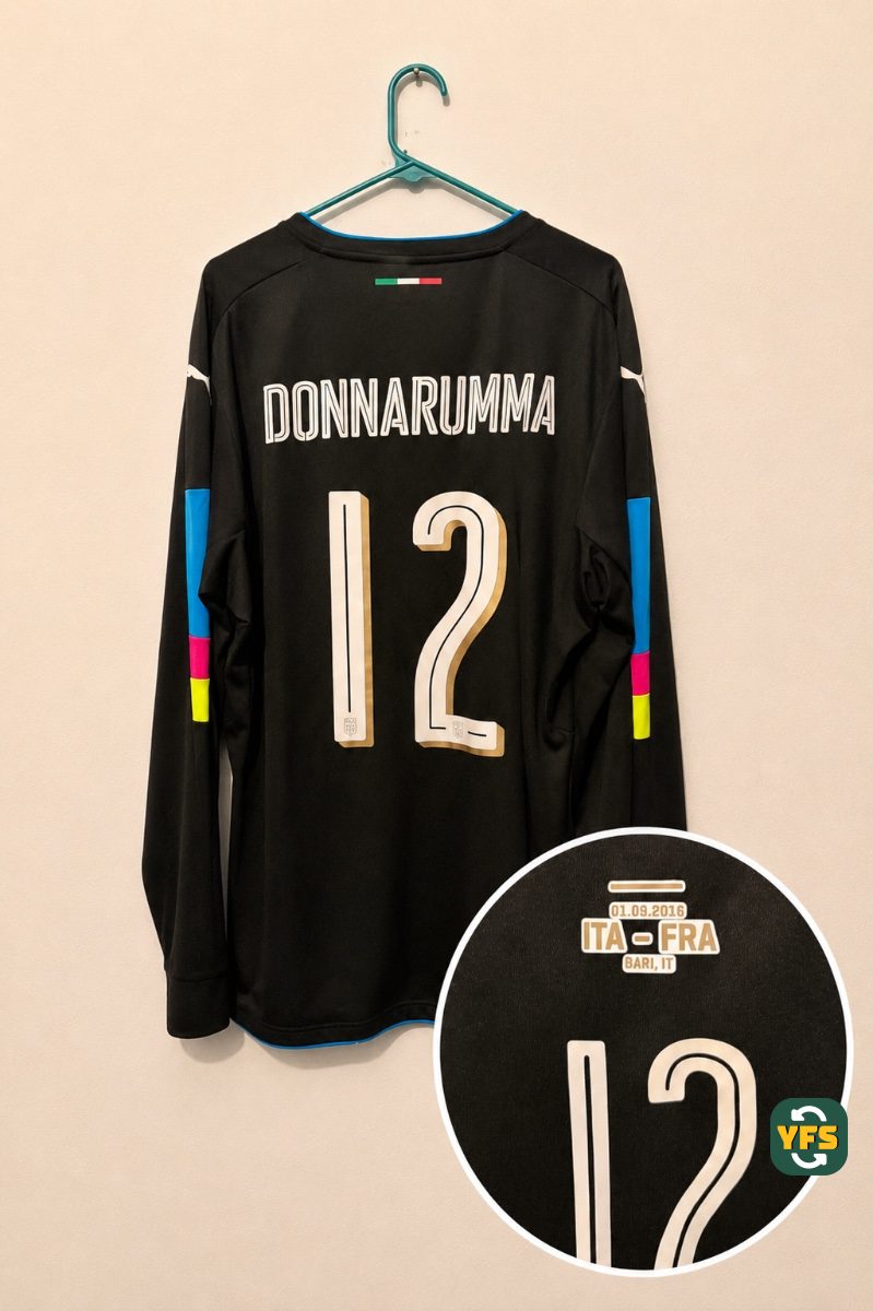 Italy 2016-2017 Home Match Worn Puma - YourFootballShirt - Photo 1
