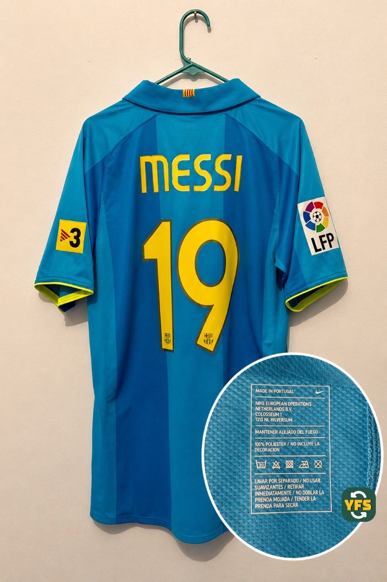 FC Barcelona 2007-2008 Away Issued Nike - YourFootballShirt - Photo 1