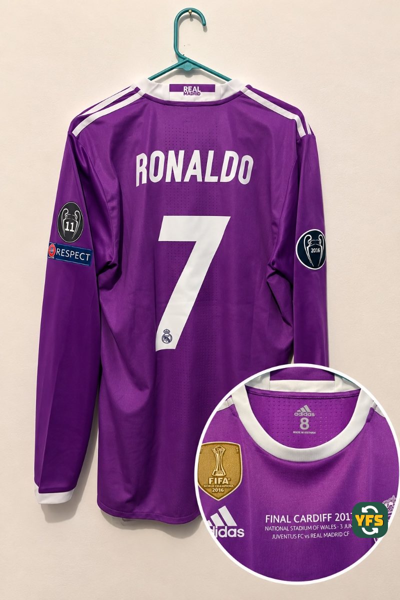 Real Madrid 2016-2017 Away Issued Adidas - YourFootballShirt - Photo 1