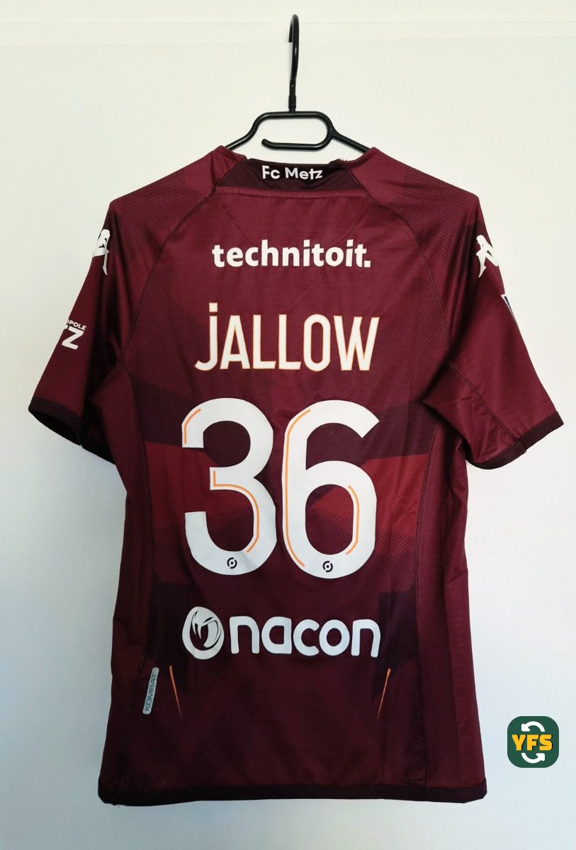 FC Metz 2022-2023 Home Match Worn Kappa - YourFootballShirt - Photo 1