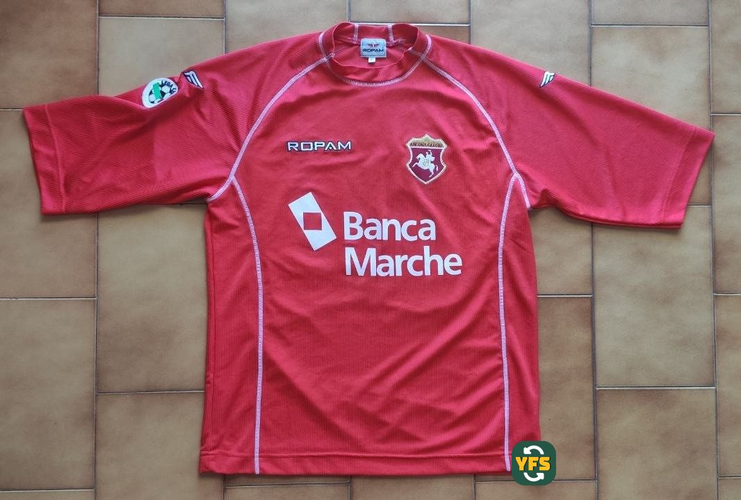 Ancona 2000-2001 Home Match Worn Ropam - YourFootballShirt - Photo 1