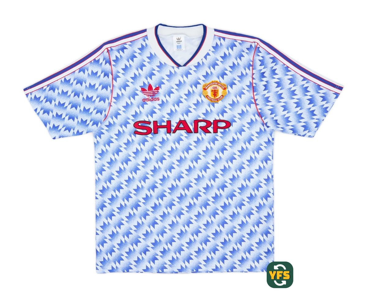 Manchester United 1990-1991 Away Store Version Adidas - YourFootballShirt