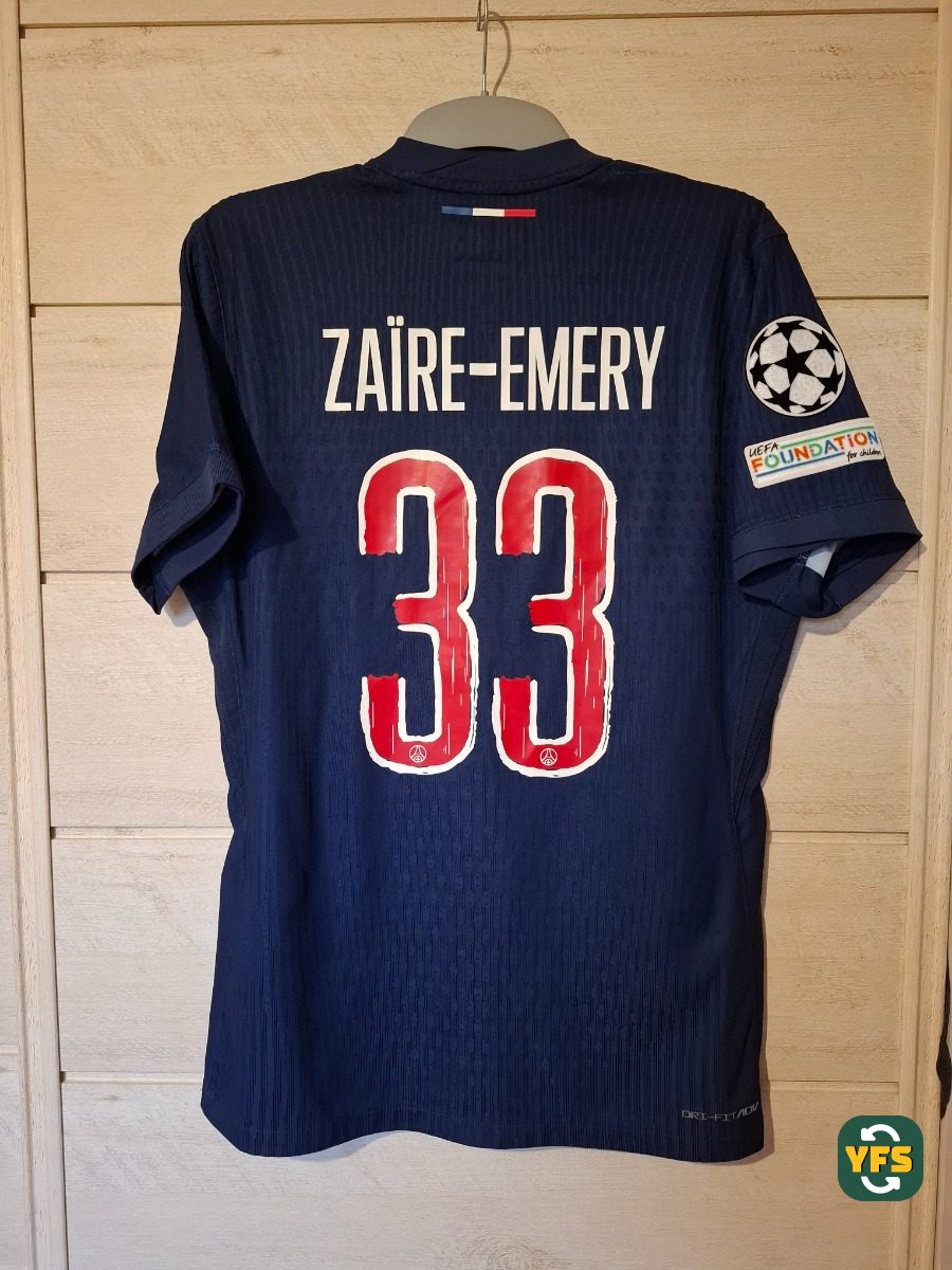 PSG 2024-2025 Home Match Worn Nike - YourFootballShirt - Photo 1