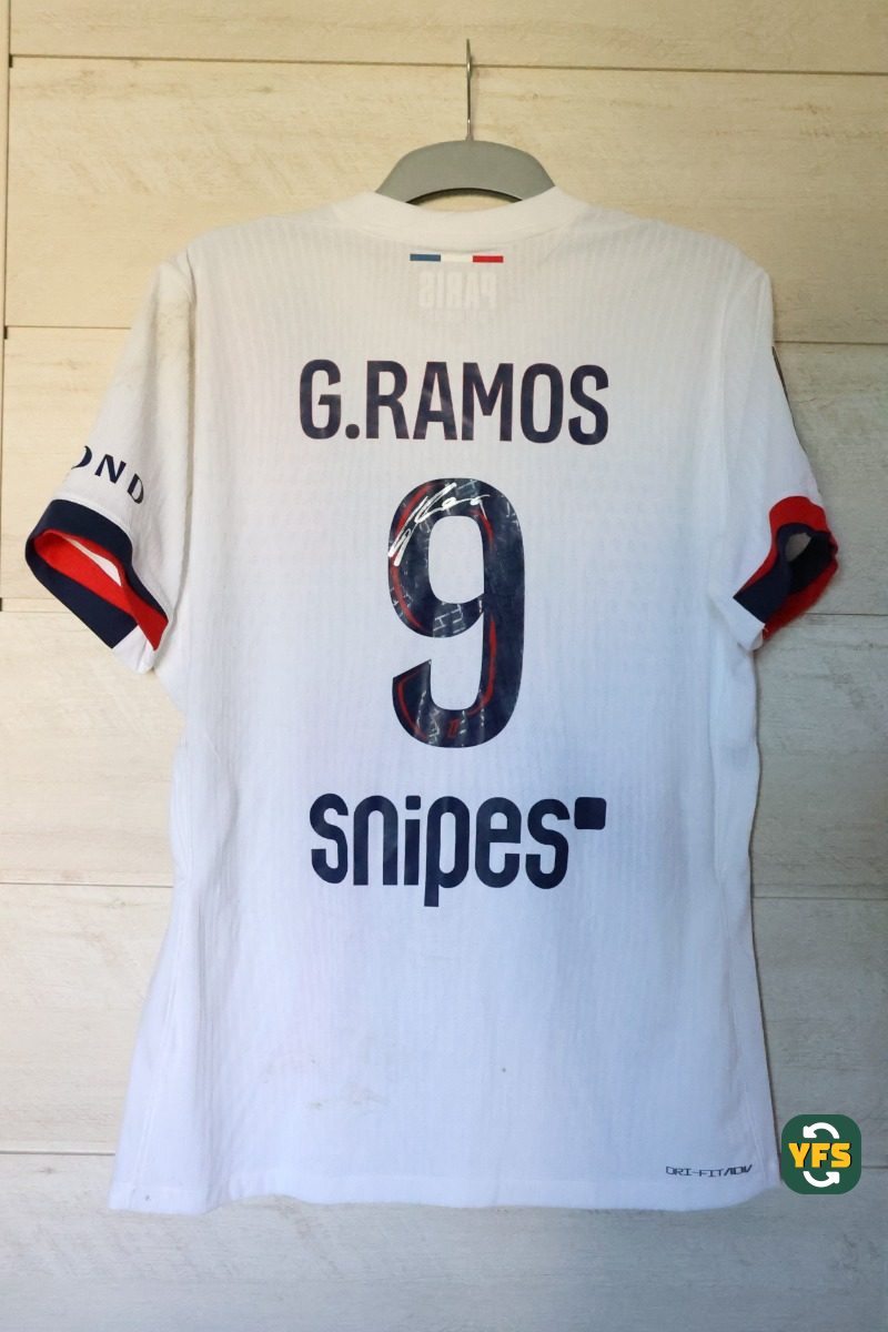 PSG 2025-2026 Away Match Worn Nike - YourFootballShirt - Photo 1