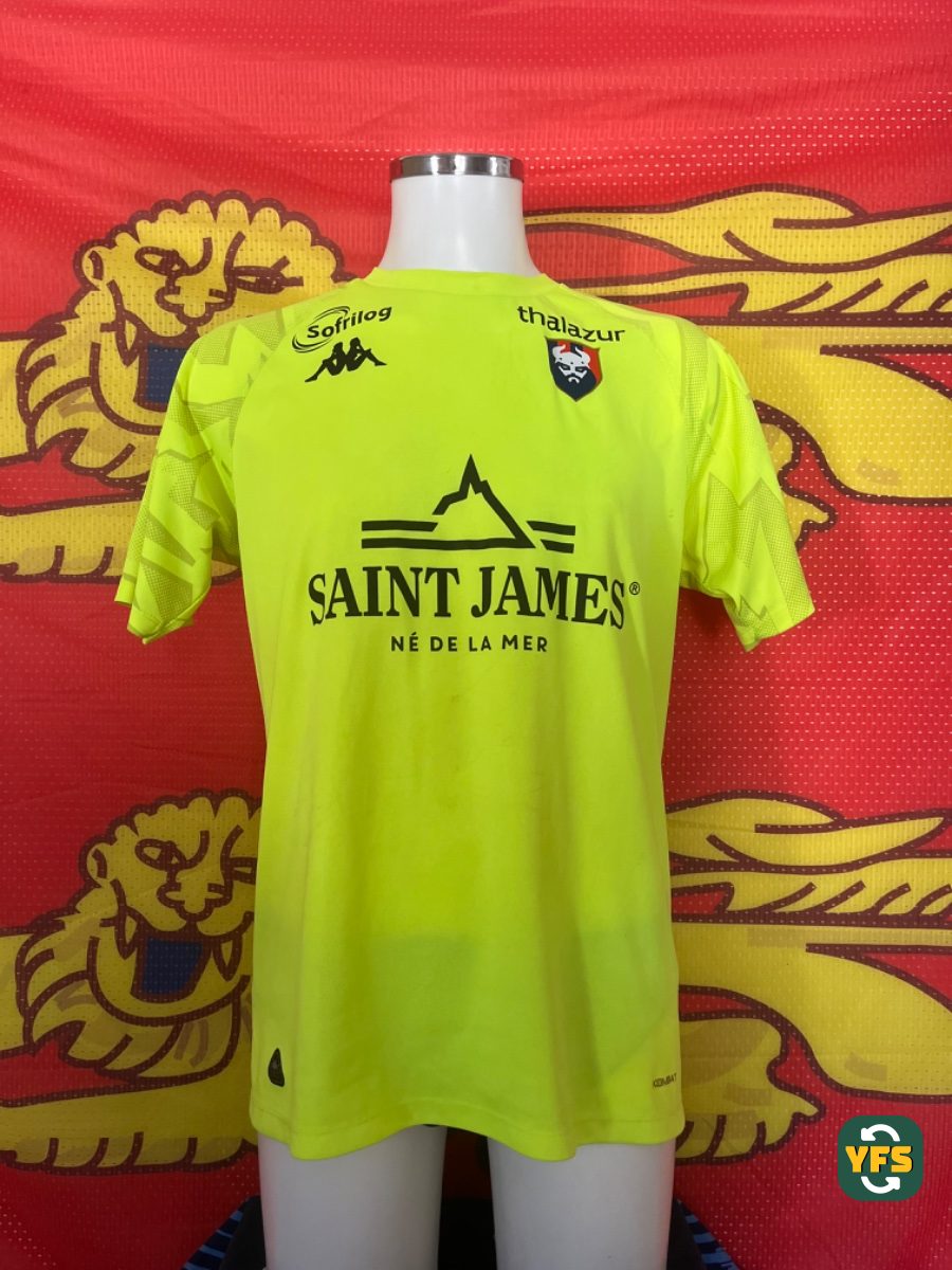 SM Caen 2024-2025 Goalkeeper Match Worn Kappa - YourFootballShirt - Photo 1