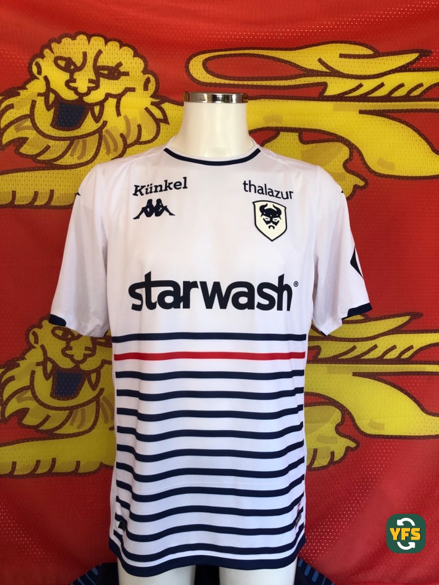 SM Caen 2023-2024 Away Issued Kappa - YourFootballShirt - Photo 1