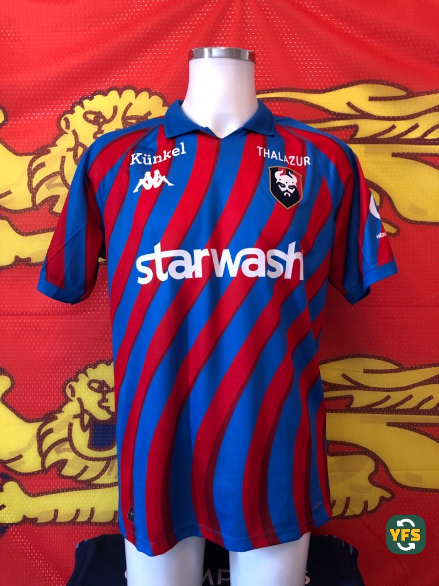 SM Caen 2024-2025 Special edition Match Worn Kappa - YourFootballShirt - Photo 1