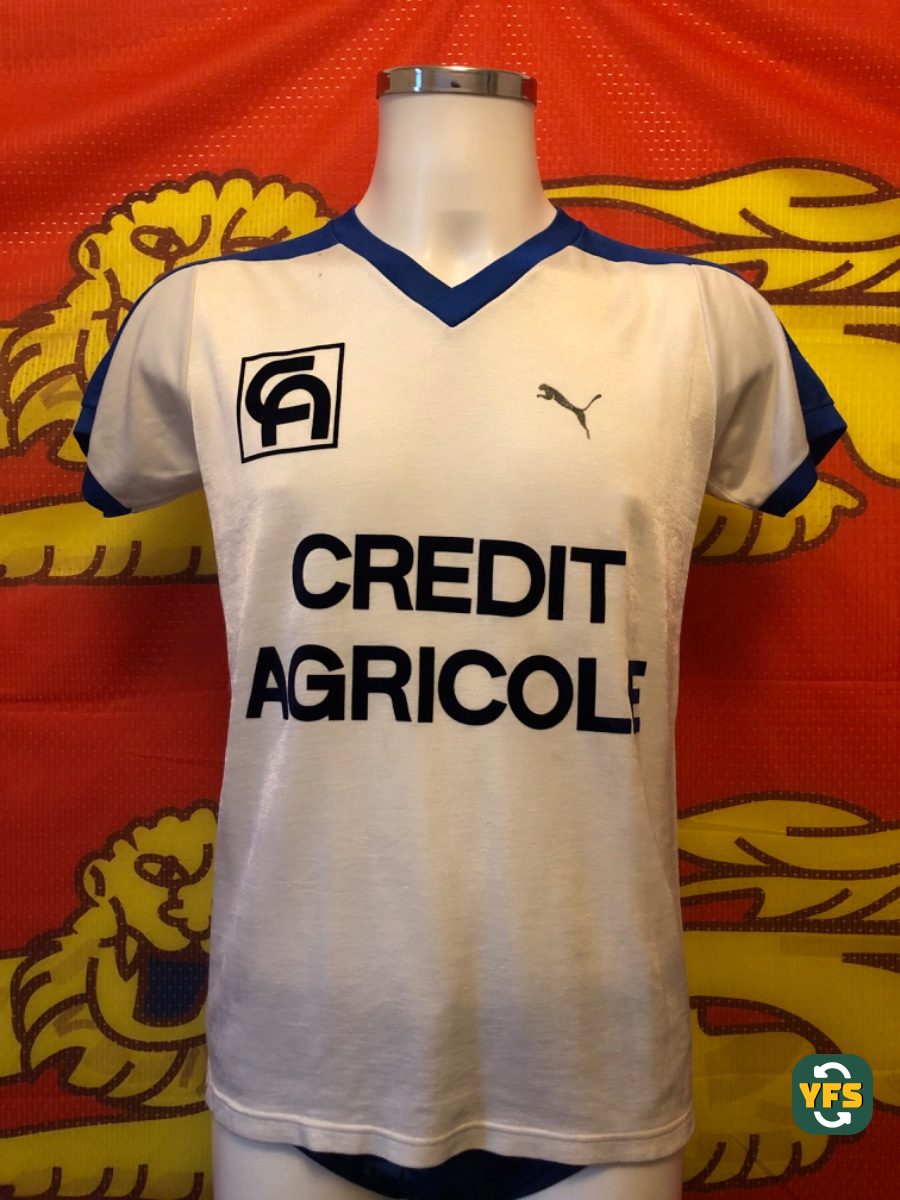SM Caen 1986-1987 Away Match Worn Puma - YourFootballShirt - Photo 1
