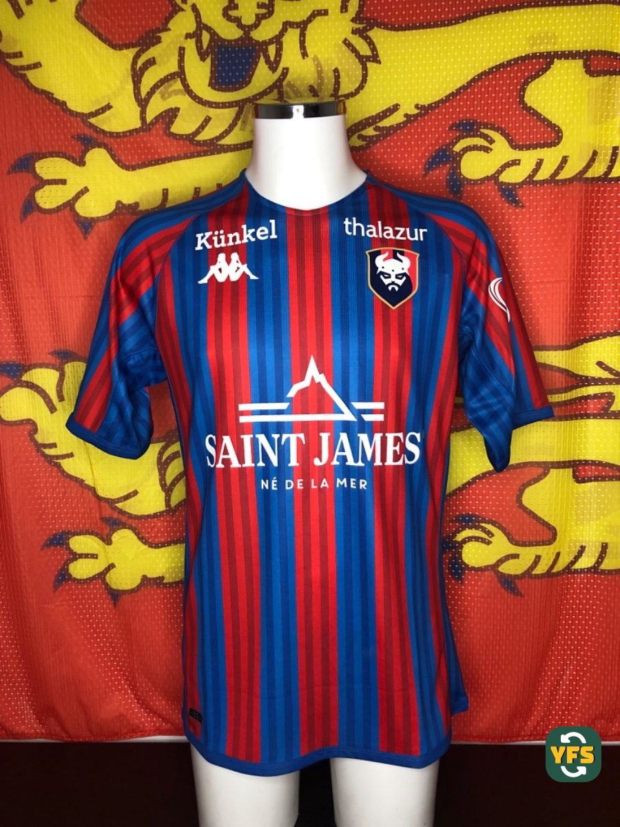SM Caen 2022-2023 Home Issued Kappa - YourFootballShirt - Photo 1
