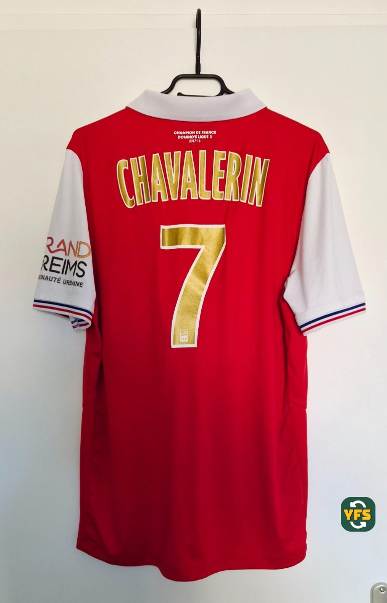 Stade de Reims 2017-2018 Home Store Version Hungaria - YourFootballShirt - Photo 1