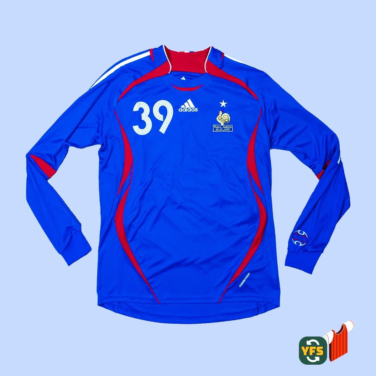 France 2006-2007 Home Issued Adidas - YourFootballShirt - Photo 1