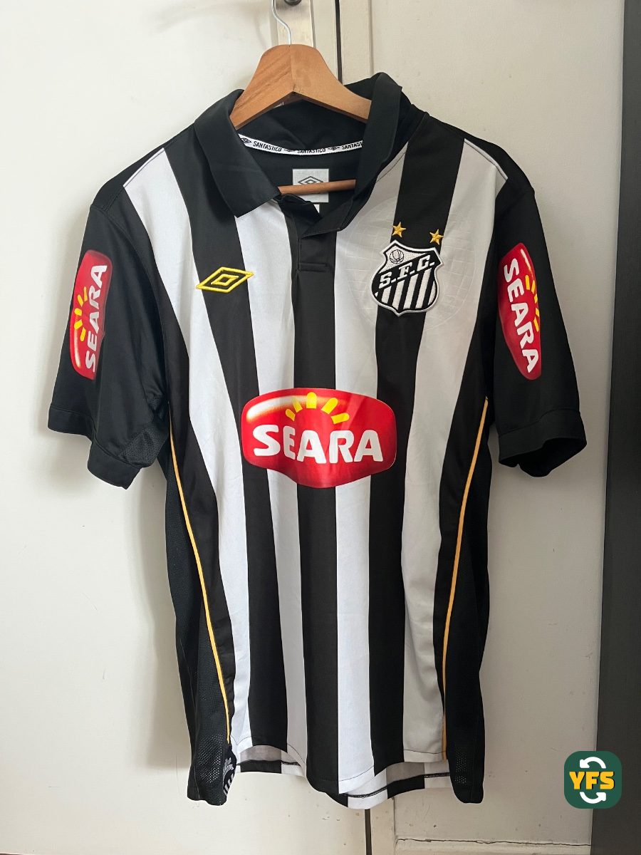 Santos FC 2010-2011 Special edition Match Worn Umbro Edu dracena - YourFootballShirt - Photo 1