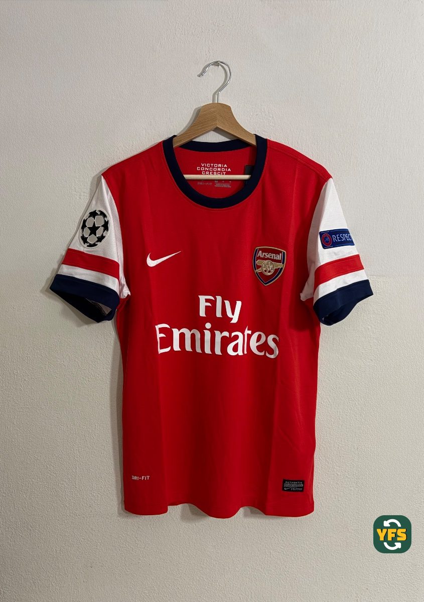 Arsenal 2013-2014 Home Nike ARTETA - YourFootballShirt - Photo 1