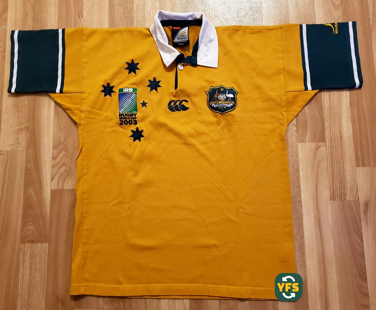 Australia Wallabies 2002-2003 Home Store Version Canterbury - YourFootballShirt - Photo 1