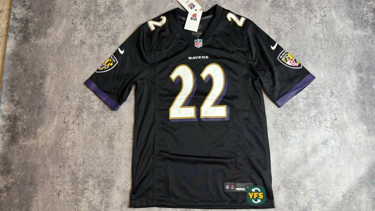 Baltimore Ravens 2022-2023 Home Pro Version Nike Derrick Henry - YourFootballShirt - Photo 1