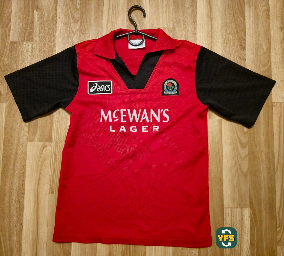Blackburn Rovers 1995-1996 Away Store Version Asics - YourFootballShirt - Photo 1