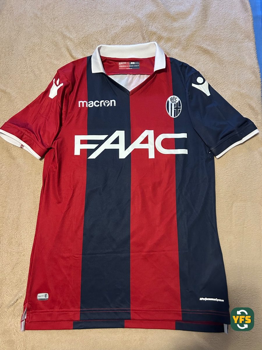 Bologna FC 2017-2018 Home Store Version Macron - YourFootballShirt