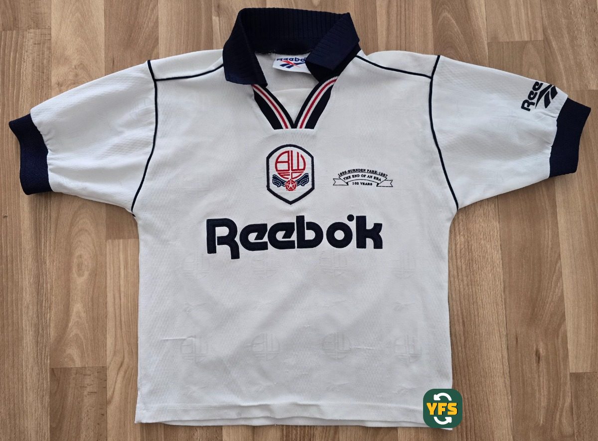 Bolton Wanderers 1995-1996 Home Store Version Reebok McGinlay - YourFootballShirt - Photo 1
