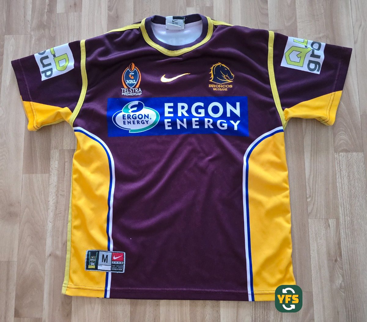 Brisbane Broncos 2002-2003 Home Store Version Nike - YourFootballShirt - Photo 1