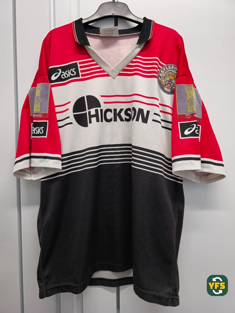 Castleford Tigers 1995-1996 Home Store Version Asics - YourFootballShirt - Photo 1