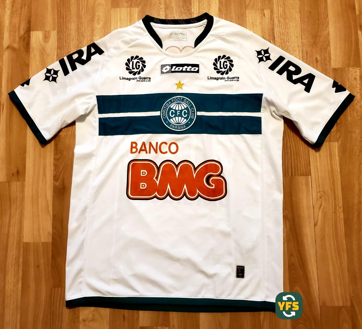 Coritiba FC 2011-2012 Home Pro Version Lotto JMalucelli - YourFootballShirt - Photo 1