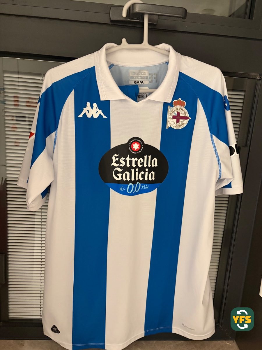Deportivo La Coruna 2024-2025 Home Store Version Kappa - YourFootballShirt