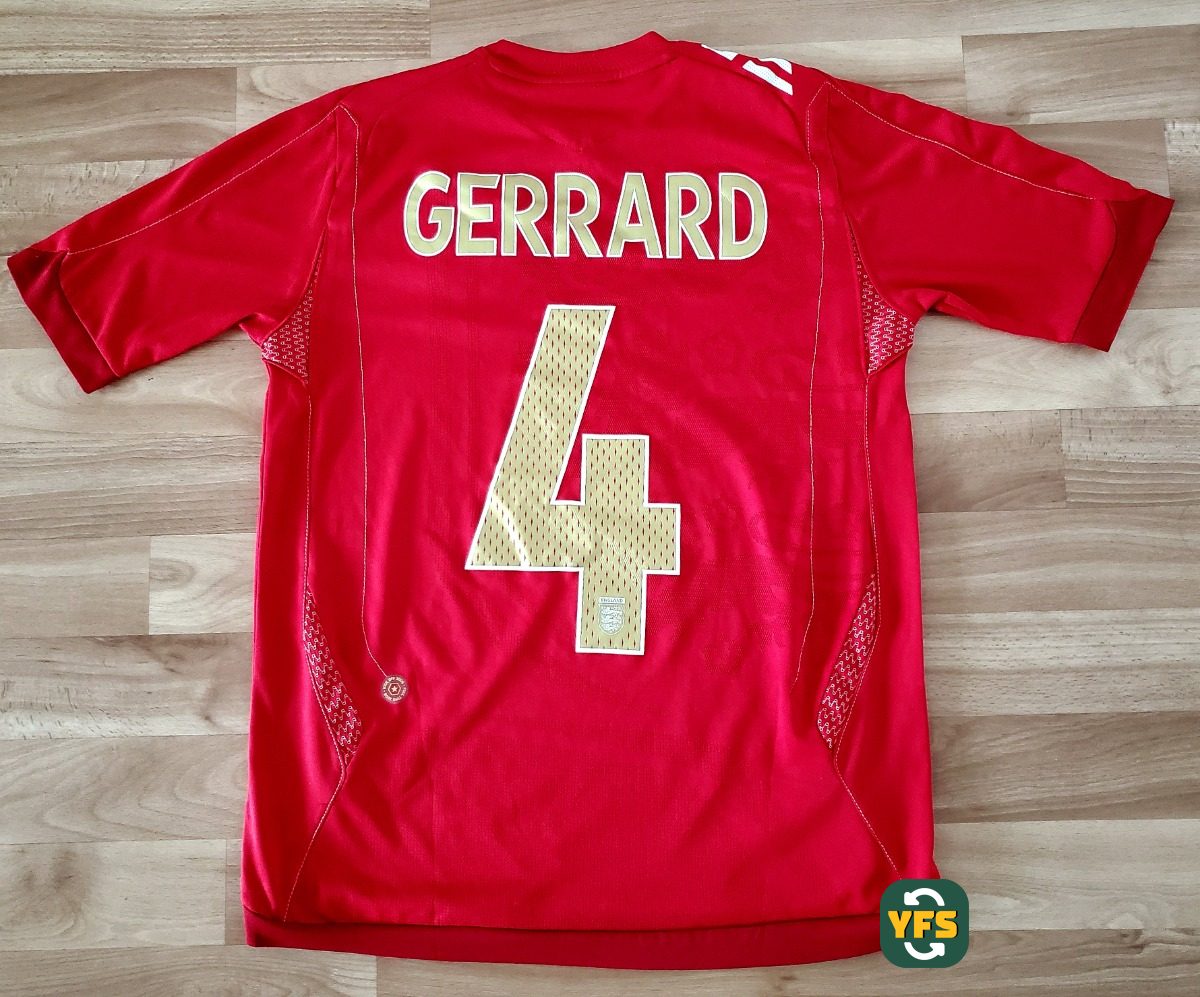 England 2006-2007 Home Store Version Umbro Gerrard - YourFootballShirt - Photo 1