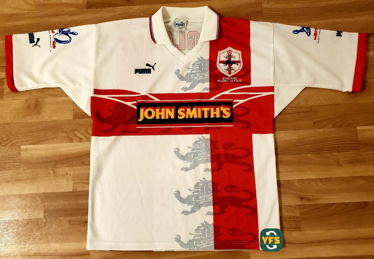 England Rugby League 1995-1996 Home Store Version Puma - YourFootballShirt - Photo 1