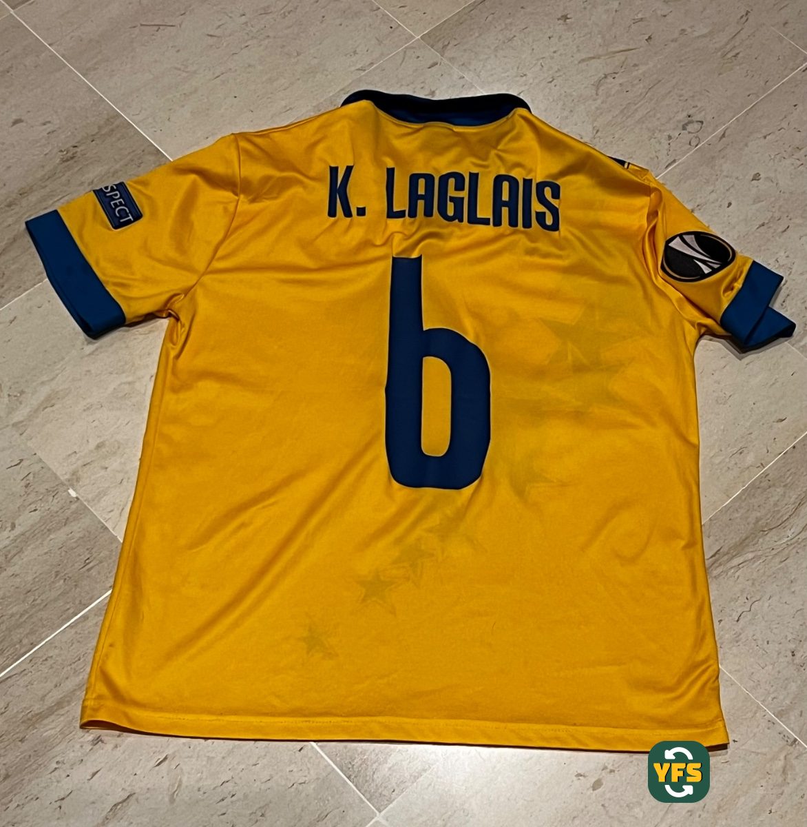 Fc Sion 2015-2016 Third Match Worn Errea Laglais Kouassi - YourFootballShirt - Photo 1