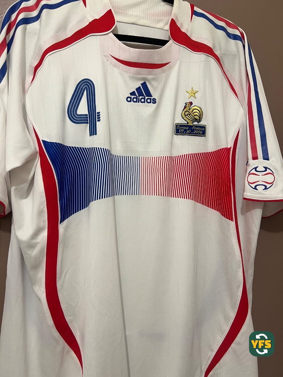 France 2006-2007 Away Issued Adidas Vieira - YourFootballShirt