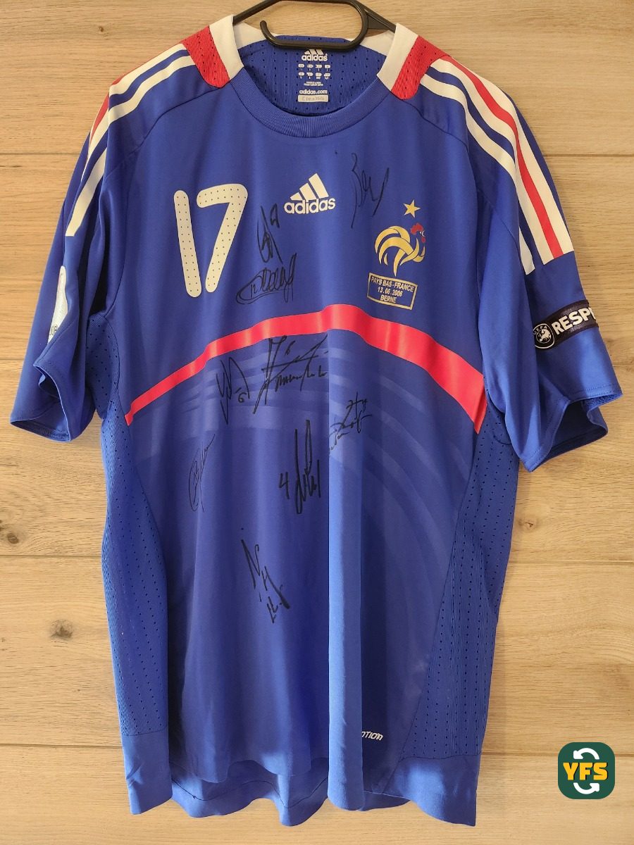 France 2008-2009 Home Issued Adidas SQUILLACI - YourFootballShirt - Photo 1