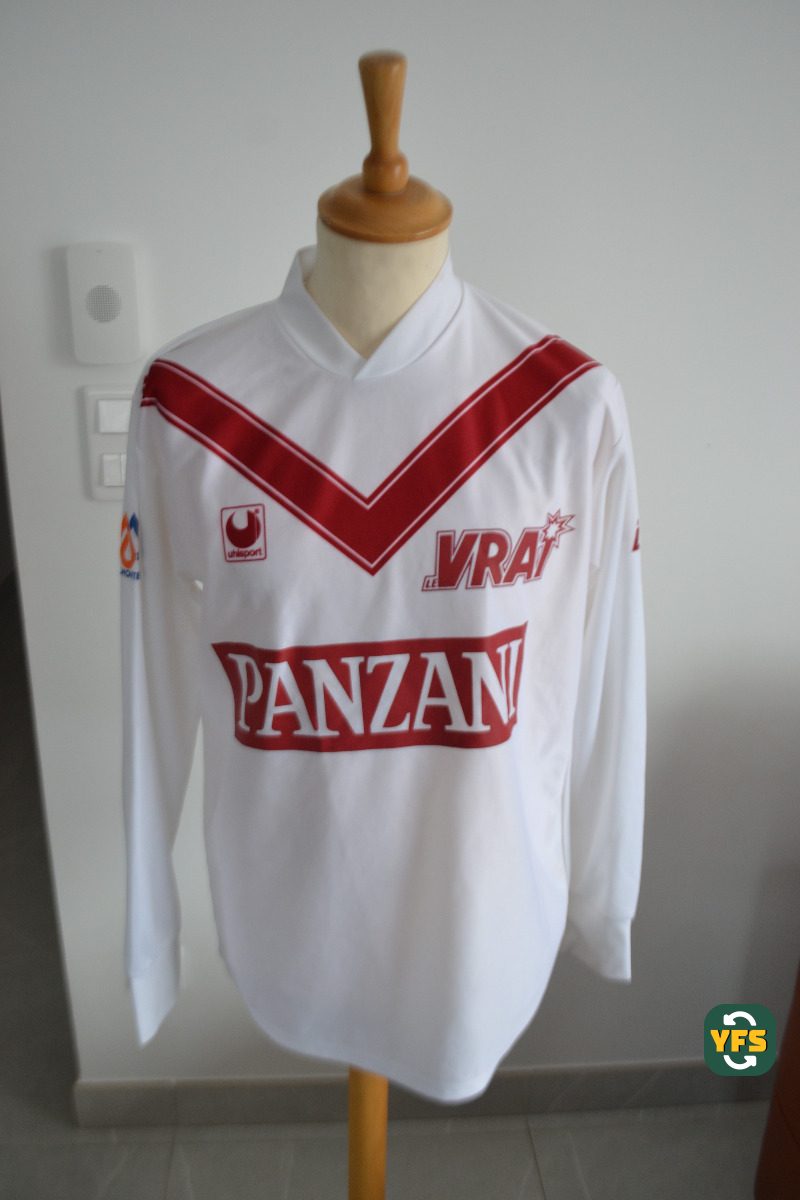 Girondins de Bordeaux 1993-1994 Home Match Worn Uhlsport - YourFootballShirt - Photo 1