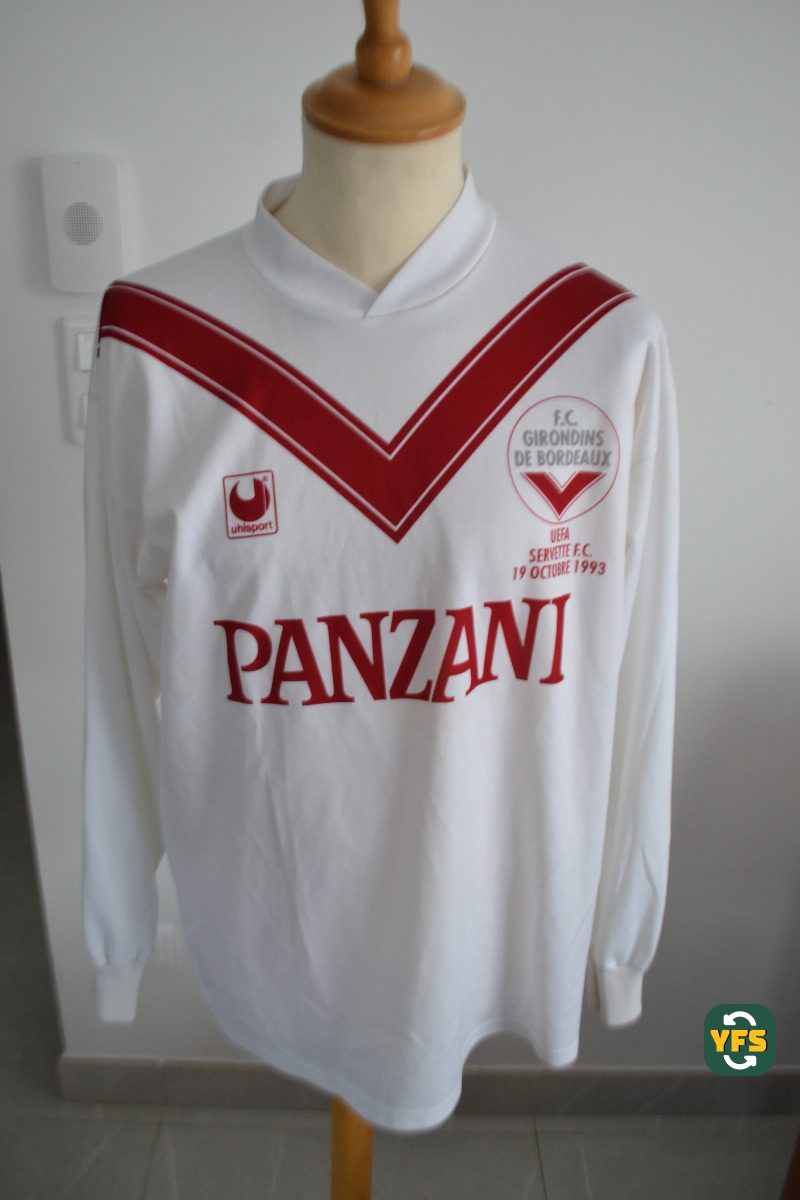 Girondins de Bordeaux 1993-1994 Home Match Worn Uhlsport - YourFootballShirt - Photo 1