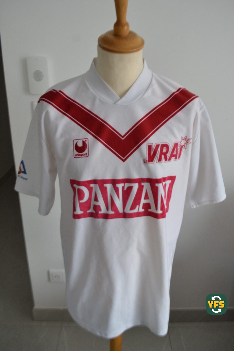 Girondins de Bordeaux 1993-1994 Home Match Worn Uhlsport - YourFootballShirt - Photo 1