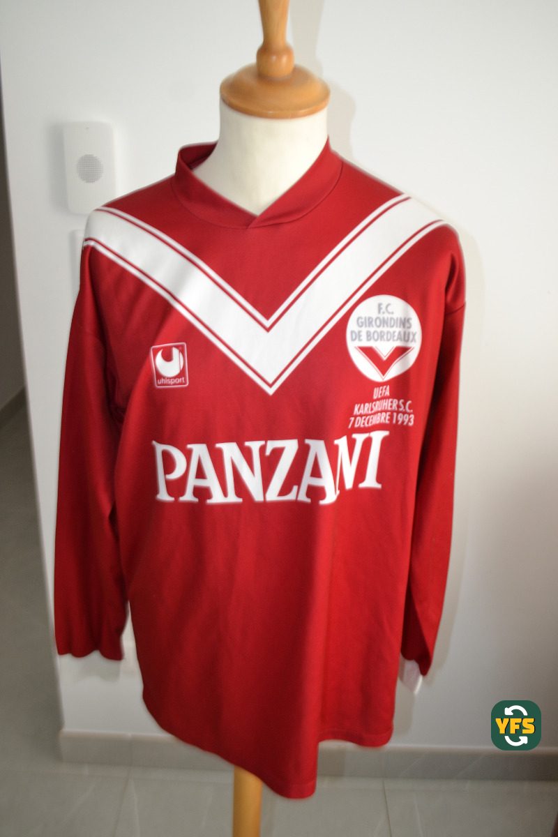Girondins de Bordeaux 1993-1994 Third Match Worn Uhlsport - YourFootballShirt - Photo 1
