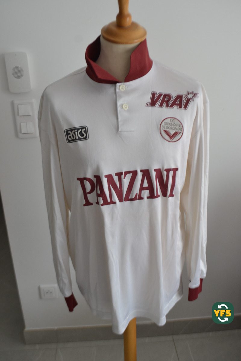 Girondins de Bordeaux 1994-1995 Away Match Worn Uhlsport - YourFootballShirt - Photo 1