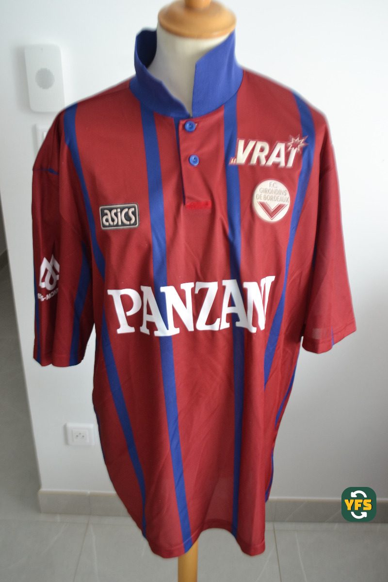 Girondins de Bordeaux 1994-1995 Home Match Worn Uhlsport - YourFootballShirt - Photo 1