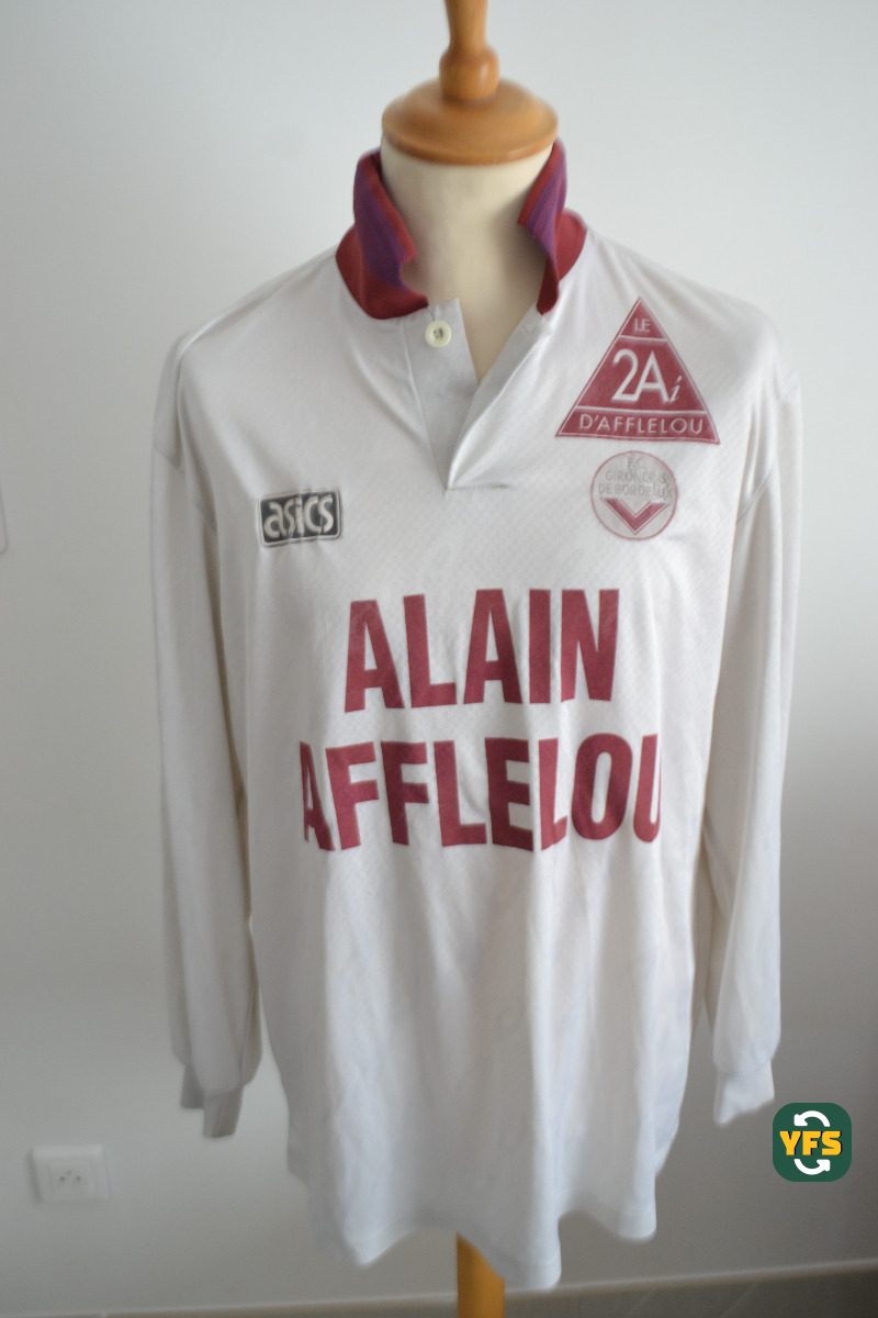 Girondins de Bordeaux 1995-1996 Away Match Worn Uhlsport - YourFootballShirt - Photo 1