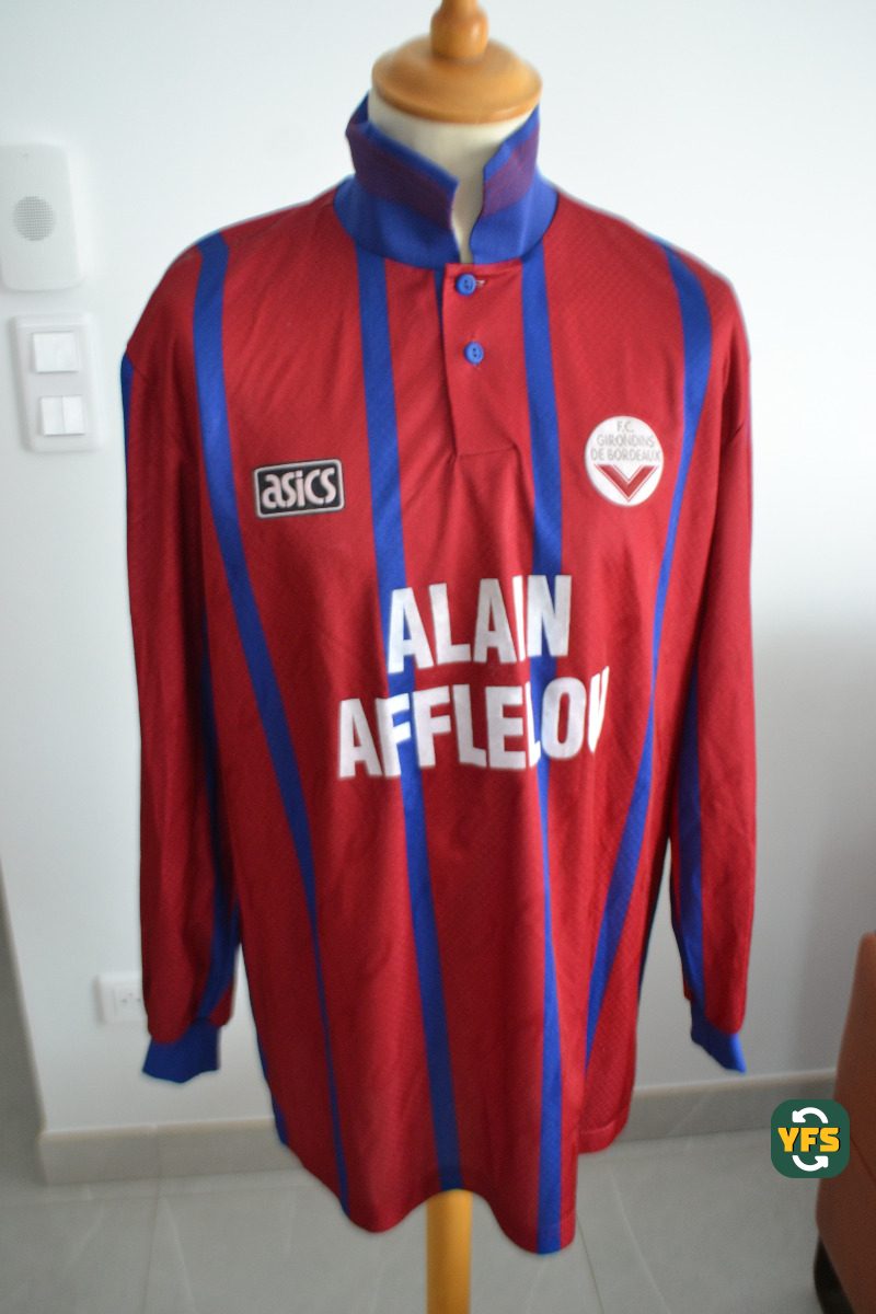 Girondins de Bordeaux 1995-1996 Home Match Worn Uhlsport - YourFootballShirt - Photo 1
