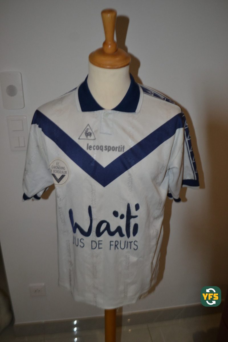 Girondins de Bordeaux 1996-1997 Away Match Worn Le Coq Sportif - YourFootballShirt - Photo 1