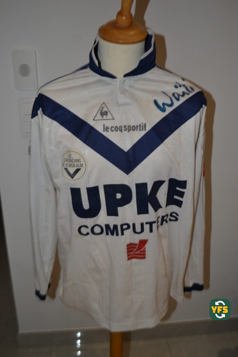 Girondins de Bordeaux 1996-1997 Away Match Worn Le Coq Sportif - YourFootballShirt - Photo 1