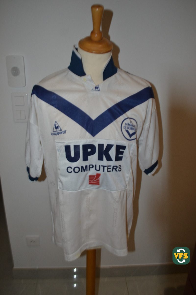 Girondins de Bordeaux 1996-1997 Away Match Worn Le Coq Sportif - YourFootballShirt - Photo 1