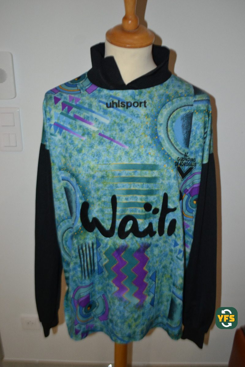 Girondins de Bordeaux 1996-1997 Goalkeeper Match Worn Uhlsport - YourFootballShirt - Photo 1