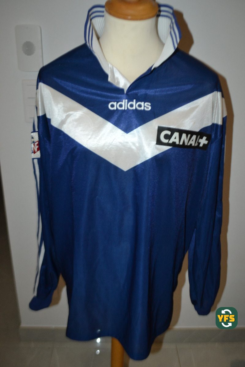Girondins de Bordeaux 1996-1997 Home Match Worn Adidas - YourFootballShirt - Photo 1