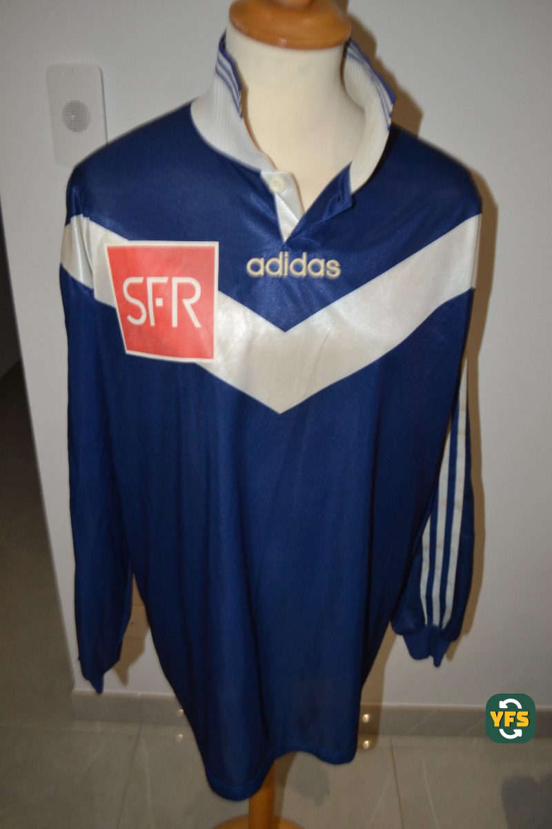 Girondins de Bordeaux 1996-1997 Home Match Worn Adidas - YourFootballShirt - Photo 1